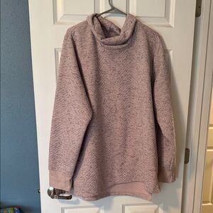 RBX Women's Cowl Neck Sweater in Soft Pink